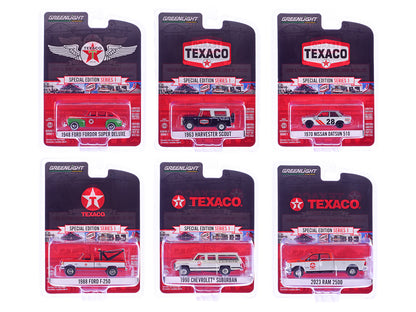 GreenLight "Texaco Special Edition" Series 1 Set of 6 pieces 1/64 Diecast Model Cars by <h2>"Texaco Greenlight</h2> <p>High-quality car perfect for collectors and enthusiasts. Features detailed interi