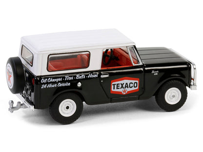GreenLight 1963 Harvester Scout "Texaco" Black with White Top and Red Interior "Texaco Special Edition" Series 1 1/64 Diecast Model Car by <h2>1963 Greenlight</h2> <p>High-quality perfect for collecto