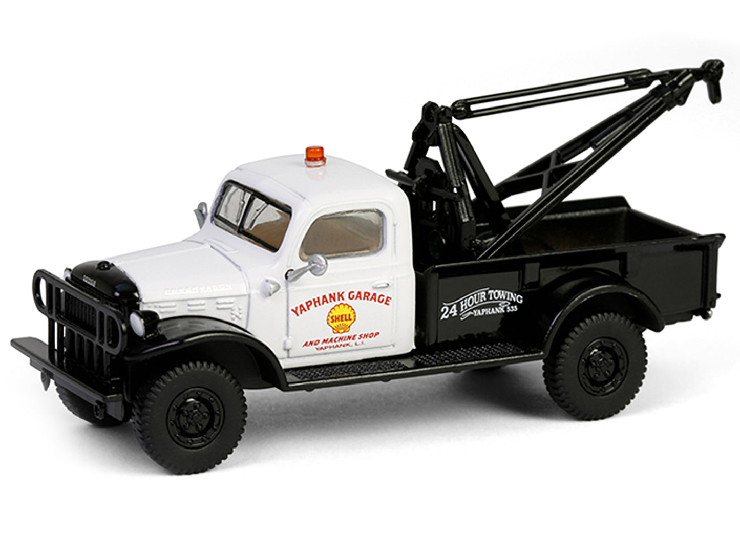 GreenLight 1945 Dodge Power Wagon Wrecker Tow Truck "Shell Oil" White and Black "Running on Empty" Series 17 1/64 Diecast Model Car by <h2>1945 Greenlight</h2> <p>High-quality perfect for collectors e