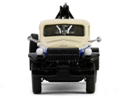 GreenLight 1948 Dodge Power Wagon Wrecker Tow Truck Beige and Blue "Chevron Special Edition" Series 1 1/64 Diecast Model Car by <h2>1948 Greenlight</h2> <p>High-quality perfect for collectors enthusia