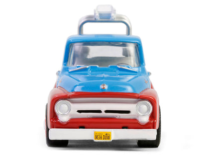 GreenLight 1956 Ford F-100 Pickup Truck with Tool Boxes and Ladders "Chevron" Blue Red "Chevron Special Edition" Series 1 1/64 Diecast Model Car by <h2>1956 Greenlight</h2> <p>High-quality perfect for