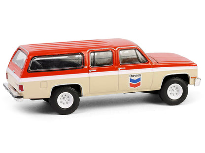 GreenLight 1988 GMC Suburban Sierra Classic C10 "Chevron" Orange and Beige with White Stripes "Chevron Special Edition" Series 1 1/64 Diecast Model Car by <h2>1988 Greenlight</h2> <p>High-quality perf