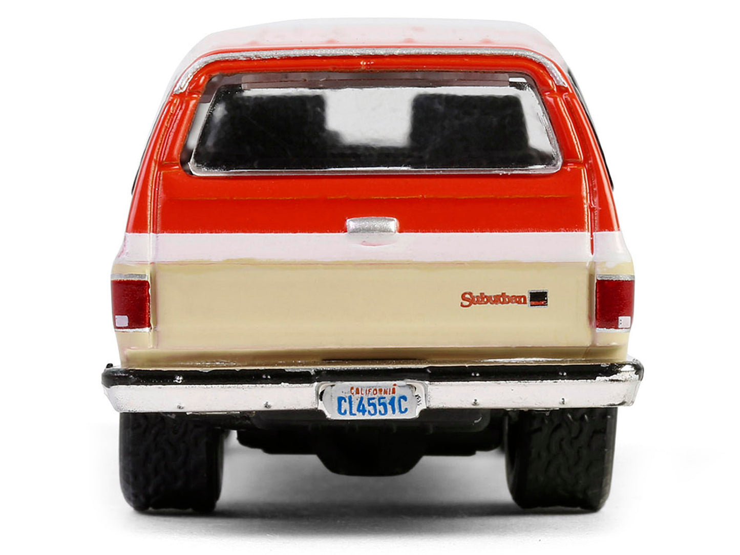 GreenLight 1988 GMC Suburban Sierra Classic C10 "Chevron" Orange and Beige with White Stripes "Chevron Special Edition" Series 1 1/64 Diecast Model Car by <h2>1988 Greenlight</h2> <p>High-quality perf