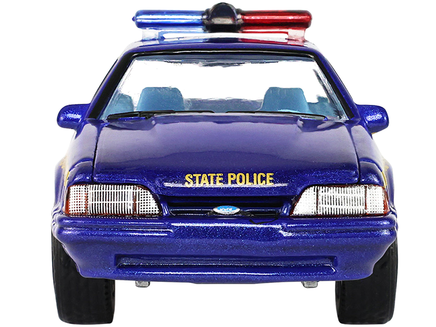 GreenLight 1988 Ford Mustang "New York State Police" Blue with Yellow Stripes and Interior "Hot Pursuit" Series 8 1/64 Diecast Model Car by <h2>1988 Greenlight</h2> <p>High-quality perfect for collect