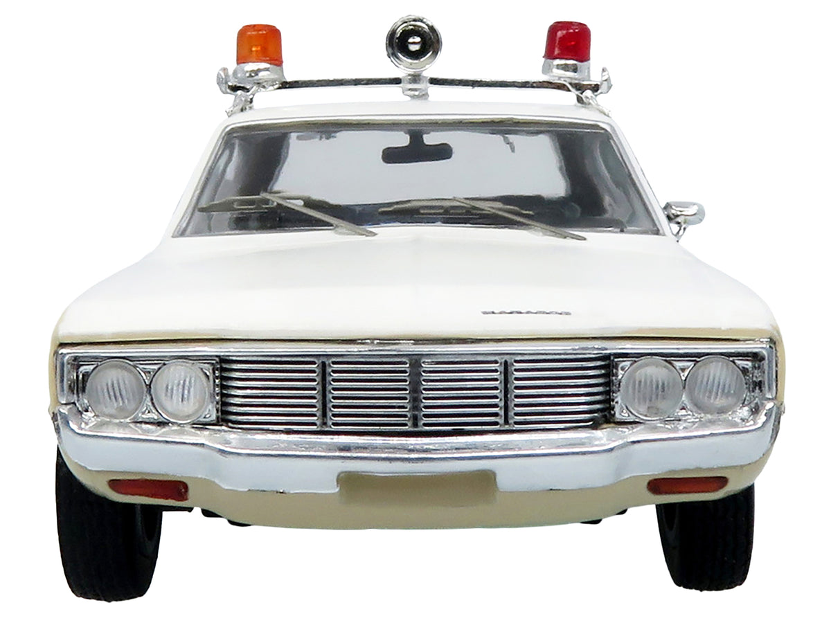 1972 AMC Matador Police Car White and Beige 1/43 Diecast by Iconic Replicas
