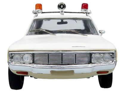 1972 AMC Matador Police Car White and Beige 1/43 Diecast by Iconic Replicas