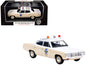 1972 AMC Matador Police Car White and Beige 1/43 Diecast by Iconic Replicas