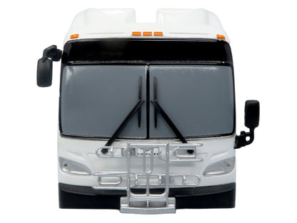 New Flyer Xcelsior Transit Bus Bank White "The Bus & Motorcoach Collection" Limited Edition to 504 Pieces Worldwide 1/43 Model by Iconic Replicas