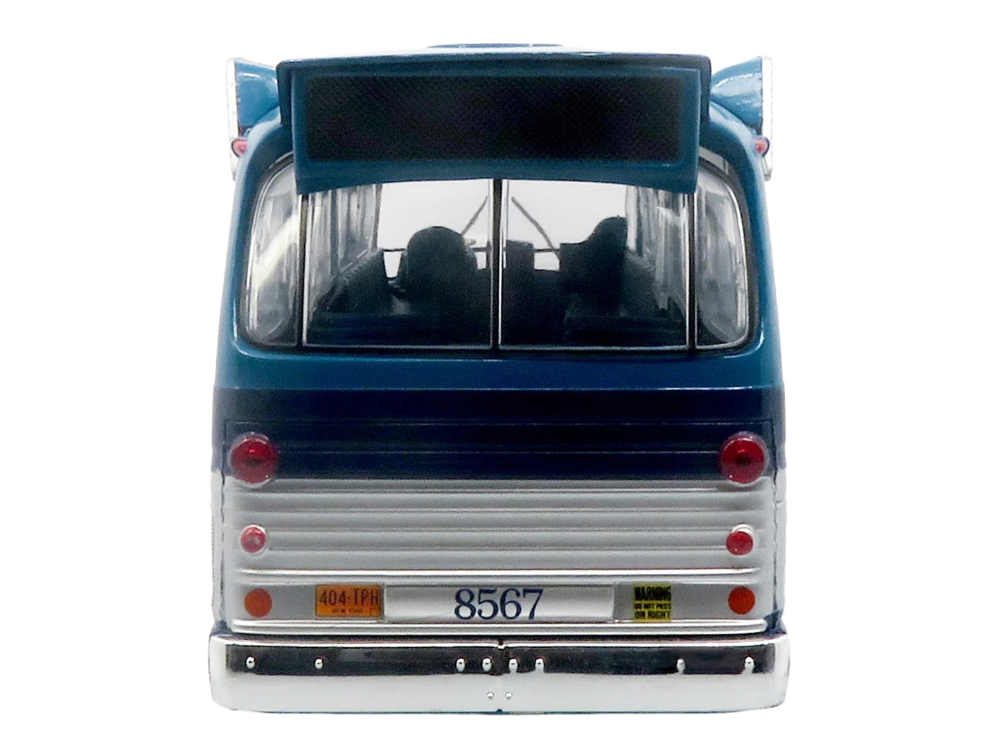 1963 GM TDH-5303 Transit Bus "MTA New York City Surface Transit" Blue Two-Tone with Graphics "The Bus & Motorcoach Collection" Limited Edition to 504 pieces Worldwide  1/43 Plastic Model by Iconic Replicas T&y