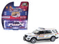 GreenLight 2016 Ford Police Interceptor Utility "New York Department (NYPD) Pride Livery" White with Rainbow Stripes "Hot Pursuit" Series 47 1/64 Diecast Model Car by <h2>2016 Greenlight</h2> <p>High-