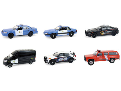 GreenLight "Hot Pursuit - Canada Special Edition" Set of 6 Police Cars 1/64 Diecast Model by <h2>"Hot Greenlight</h2> <p>High-quality car perfect for collectors and enthusiasts. Features detailed inte