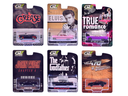 GreenLight "Hollywood Greatest Hits" (2025) Set of 6 pieces 1/64 Diecast Model Cars by <h2>"Hollywood Greenlight</h2> <p>High-quality car perfect for collectors and enthusiasts. Features detailed inte