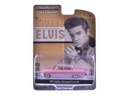 1955 Cadillac Fleetwood Series 60 Special Elvis Presley "Pink Cadillac" (1935-1977) 1/64 Diecast Model Car by Greenlight