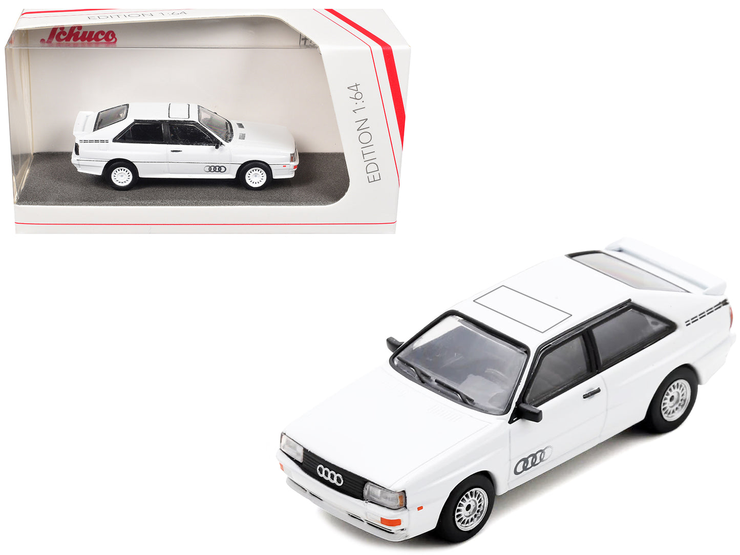 Audi Quattro White 1/64 T&y Diecast Model Car by Schuco