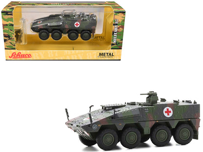 Tpz. Tank Boxer "Medic Unit - German Army" Green Camouflage 1/87 (HO) Scale T&y Diecast Model Car by Schuco