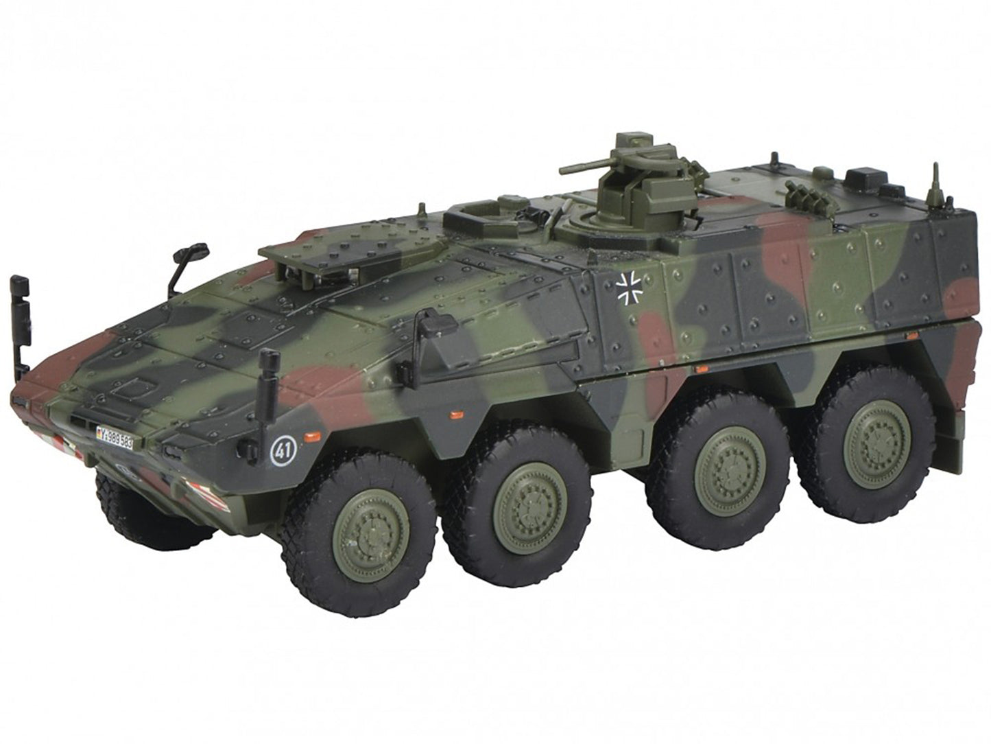 Tpz. Tank Boxer "German Army" Green Camouflage 1/87 (HO) Scale T&y Diecast Model Car by Schuco
