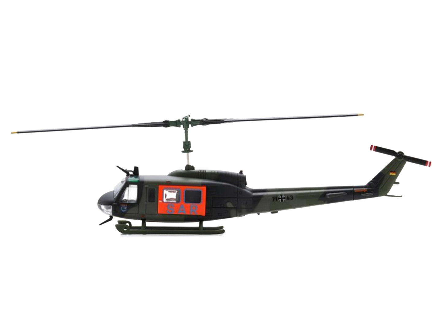 Bell UH 1D Helicopter "SAR - German Army" Green Camouflage 1/87 (HO) Scale T&y Diecast Model Car by Schuco