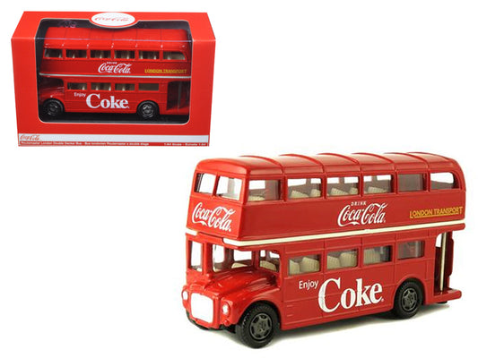 1960 Routemaster London Double Decker Bus Red "Coca-Cola" 1/64 T&y Diecast Model by Motorcity Classics