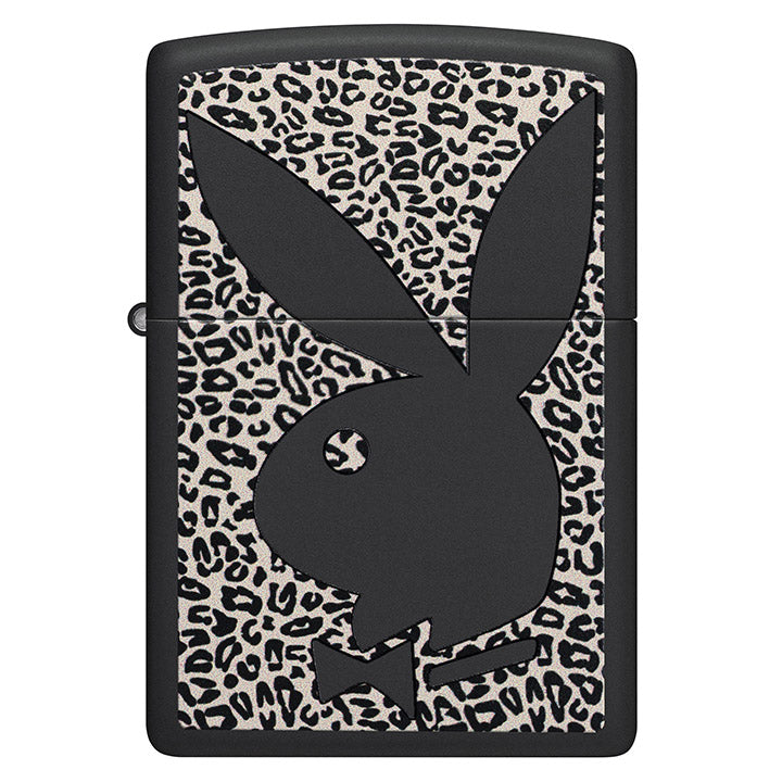 Zippo Windproof Lighter Playboy Color Image - Black Matte