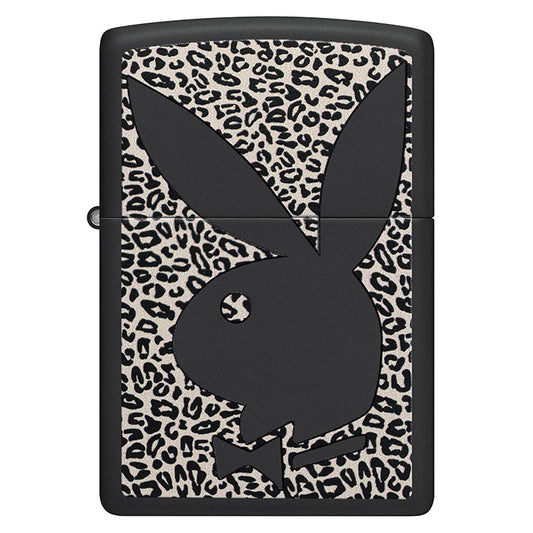 Zippo Windproof Lighter Playboy Color Image - Black Matte