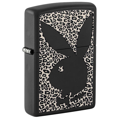 Zippo Windproof Lighter Playboy Color Image - Black Matte