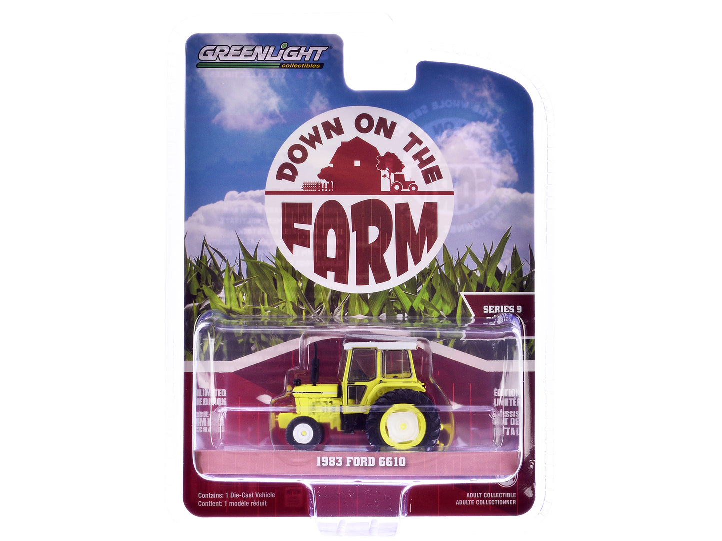 GreenLight 1983 Ford 6610 Tractor High-Vis Yellow "Down on the Farm" Series 9 1/64 Diecast Model by <h2>1983 Greenlight</h2> <p>High-quality car perfect for collectors and enthusiasts. Features detail