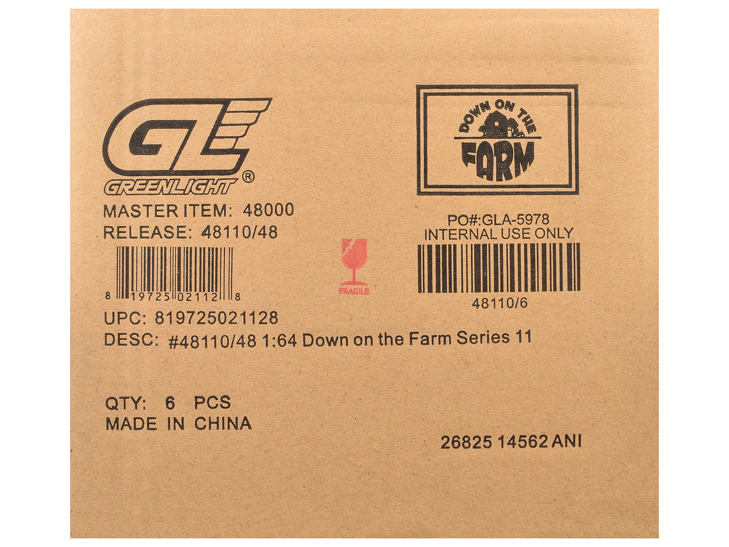 GreenLight "Down on the Farm" Series 11 Set of 6 pieces 1/64 Diecast Models by <h2>"Down Greenlight</h2> <p>High-quality model car perfect for collectors and enthusiasts. Features detailed interior ex