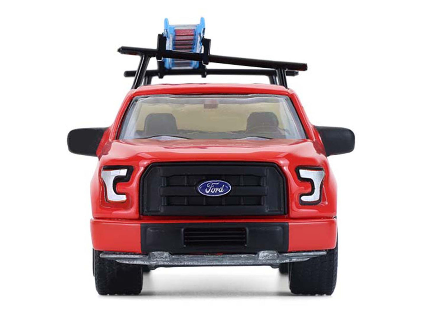 GreenLight 2015 Ford F-150 Pickup Truck with Ladder Rack Red Black Stripes "Down on the Farm" Series 11 1/64 Diecast Model by <h2>2015 Greenlight</h2> <p>High-quality car perfect for collectors and en