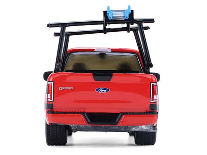 GreenLight 2015 Ford F-150 Pickup Truck with Ladder Rack Red Black Stripes "Down on the Farm" Series 11 1/64 Diecast Model by <h2>2015 Greenlight</h2> <p>High-quality car perfect for collectors and en