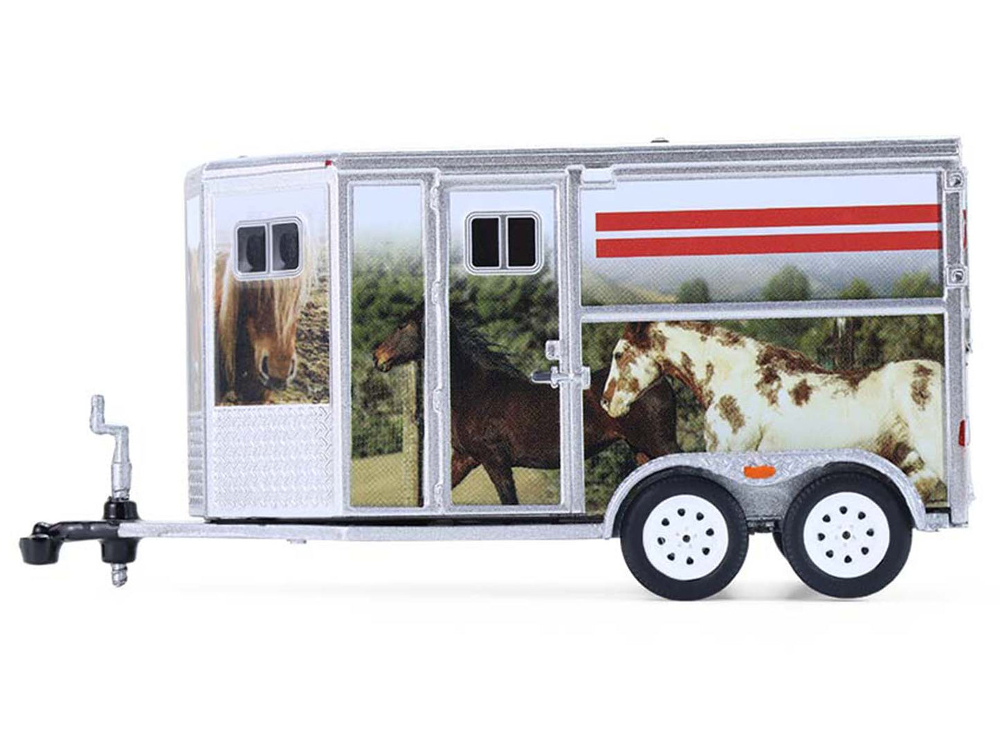 GreenLight Horse Trailer Silver with Custom Wrap "Down on the Farm" Series 11 1/64 Diecast Model by <h2>Horse Greenlight</h2> <p>High-quality car perfect for collectors and enthusiasts. Features detai