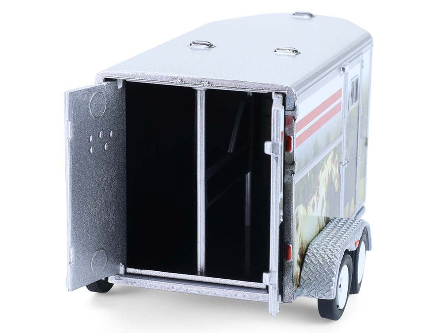 GreenLight Horse Trailer Silver with Custom Wrap "Down on the Farm" Series 11 1/64 Diecast Model by <h2>Horse Greenlight</h2> <p>High-quality car perfect for collectors and enthusiasts. Features detai