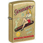 Zippo Whiskey and Cigars Party Pin-up Girl - Street Brass