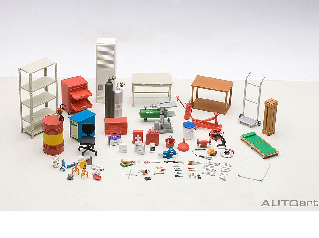 Garage Kit Set for 1/18 Scale Models by Autoart <h2>Garage Autoart</h2> <p>High-quality diecast model car perfect collectors and enthusiasts. Features detailed interior exterior craftsmanship, realist
