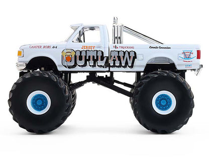 GreenLight 1988 Ford F-150 Monster Truck "Jersey Outlaw" White "Kings of Crunch" Series 16 1/64 Diecast Model Car by <h2>1988 Greenlight</h2> <p>High-quality perfect for collectors and enthusiasts. Fe