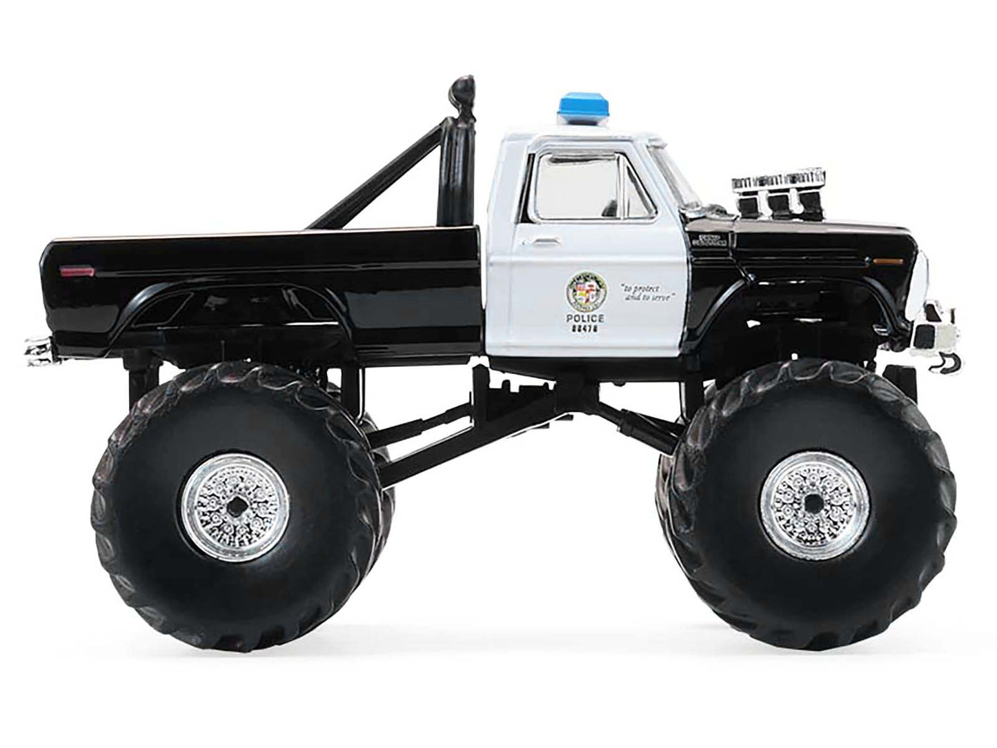GreenLight 1978 Ford F-250 Monster Truck "LAPD (Los Angeles Police Department)" Black and White "Kings of Crunch - Hot Pursuit" Special Edition 1/64 Diecast Model Car by <h2>1978 Greenlight</h2> <p>Hi