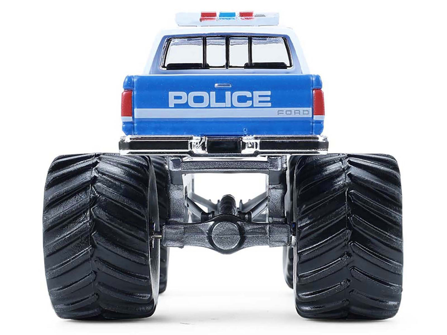 GreenLight 1990 Ford F-350 Monster Truck "NYPD (New York Police Department)" Blue with White Top "Kings of Crunch - Hot Pursuit" Special Edition 1/64 Diecast Model Car by <h2>1990 Greenlight</h2> <p>H