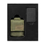 Zippo Tactical Pouch (OD Green) and Black Crackle Windproof Lighter Gift Set