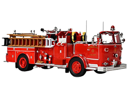 1965 Crown Firecoach Fire Engine "Los Angeles County Fire Department" LA County FD (LACFD) "Emergency!" Series Limited Edition to 2500 pieces Worldwide 1/50 T&y Diecast Model by Iconic Replicas