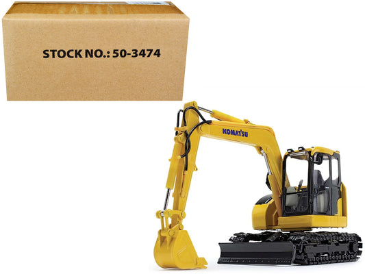 Komatsu PC78US-11 Excavator Yellow 1/50 T&y Diecast Model by DCP/First Gear