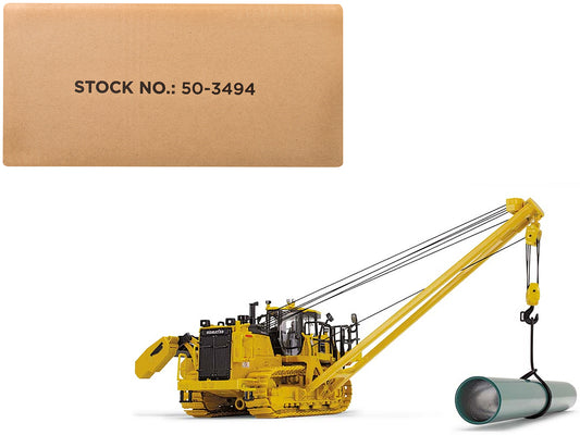 Komatsu D155CX-8 With K170 Pipelayer Yellow with Accessories 1/50 T&y Diecast Model by First Gear