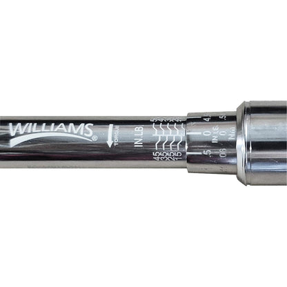 *501MRMHW* Williams 1/4" Drive 10-50 Inch-Pound Dual Scale Micro-Adjustable Torque Wrench