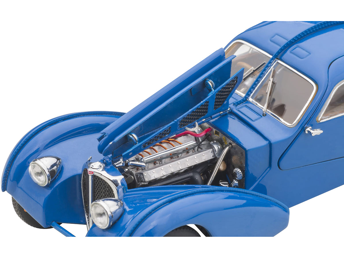 1938 Bugatti Type 57SC Atlantic with Metal Wire-Spoke Wheels Blue 1/43 Diecast Model Car by Autoart <h2>1938 Autoart</h2> <p>High-quality perfect for collectors and enthusiasts. Features detailed inte