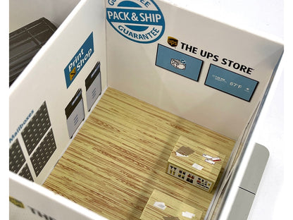 GreenLight The UPS Store Diorama "Mechanic's Corner" for 1/64 Scale Models by <h2>The Greenlight</h2> <p>High-quality diecast model car perfect collectors and enthusiasts. Features detailed interior e