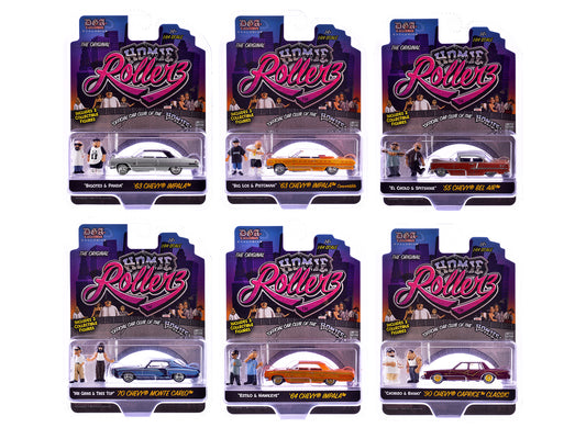 "Homie Rollerz" 2025 Series 1 Set of 6 Pieces T&y Diecast Model Cars by Greenlight and DGA