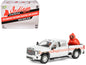 GreenLight 2022 GMC Sierra 3500 HD Pickup Truck "Indiana Cardinals" Silver Metallic with Red Stripes and Cardinal Figure "2025 Waltersons Collector's Expo Exclusive" 1/64 Diecast Model Car by Collecti