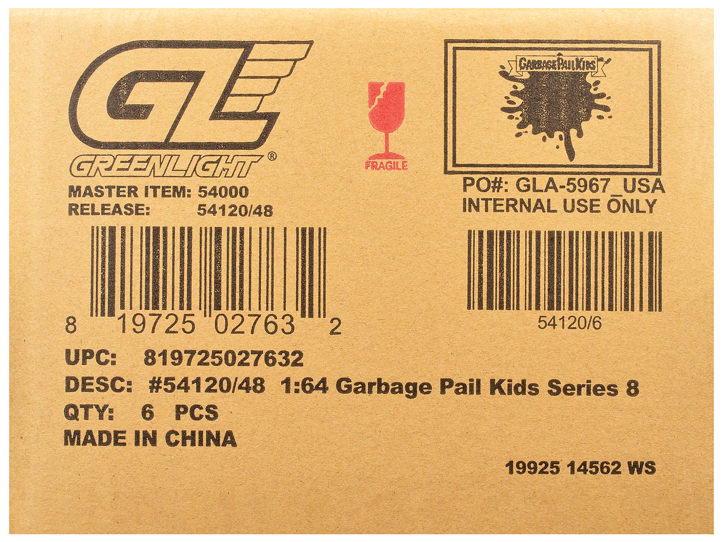 GreenLight "Garbage Pail Kids" Series #8 Set of 6 pieces 1/64 Diecast Models by <h2>"Garbage Greenlight</h2> <p>High-quality model car perfect for collectors and enthusiasts. Features detailed interio