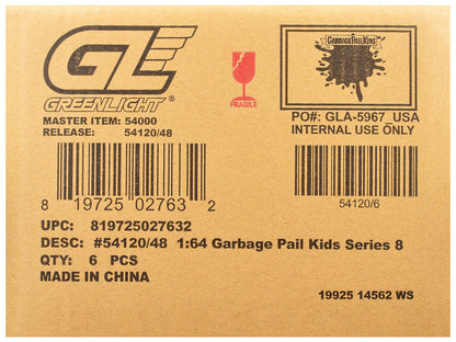 GreenLight "Garbage Pail Kids" Series #8 Set of 6 pieces 1/64 Diecast Models by <h2>"Garbage Greenlight</h2> <p>High-quality model car perfect for collectors and enthusiasts. Features detailed interio