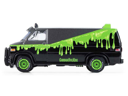 GreenLight 1983 GMC Vandura Van Gray Metallic and Black with Green Slime Graphics "Petey Da Fool" "Garbage Pail Kids" Series 8 1/64 Diecast Model Car by <h2>1983 Greenlight</h2> <p>High-quality perfec