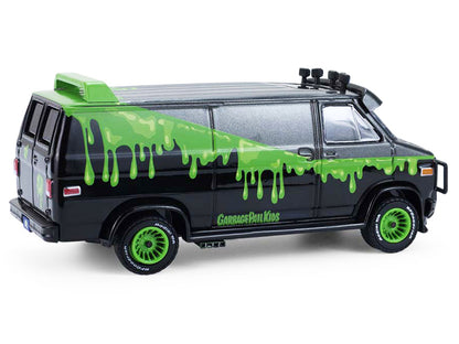 GreenLight 1983 GMC Vandura Van Gray Metallic and Black with Green Slime Graphics "Petey Da Fool" "Garbage Pail Kids" Series 8 1/64 Diecast Model Car by <h2>1983 Greenlight</h2> <p>High-quality perfec