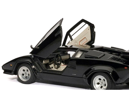Lamborghini Countach 5000S Black 1/43 Diecast Model Car by Autoart <h2>Lamborghini Autoart</h2> <p>High-quality perfect for collectors and enthusiasts. Features detailed interior exterior craftsmanshi